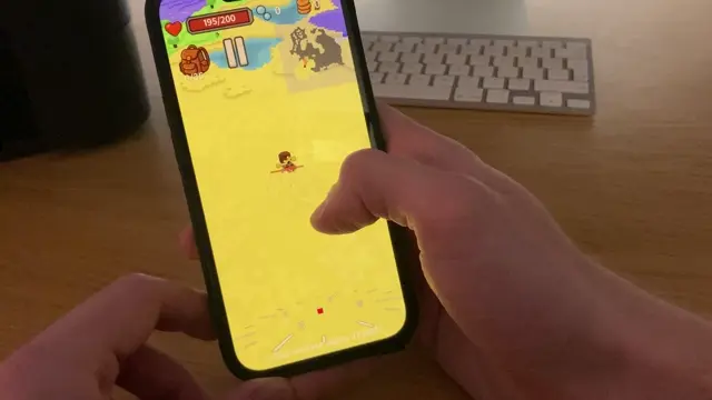 OlderQuest gameplay with just a thumb